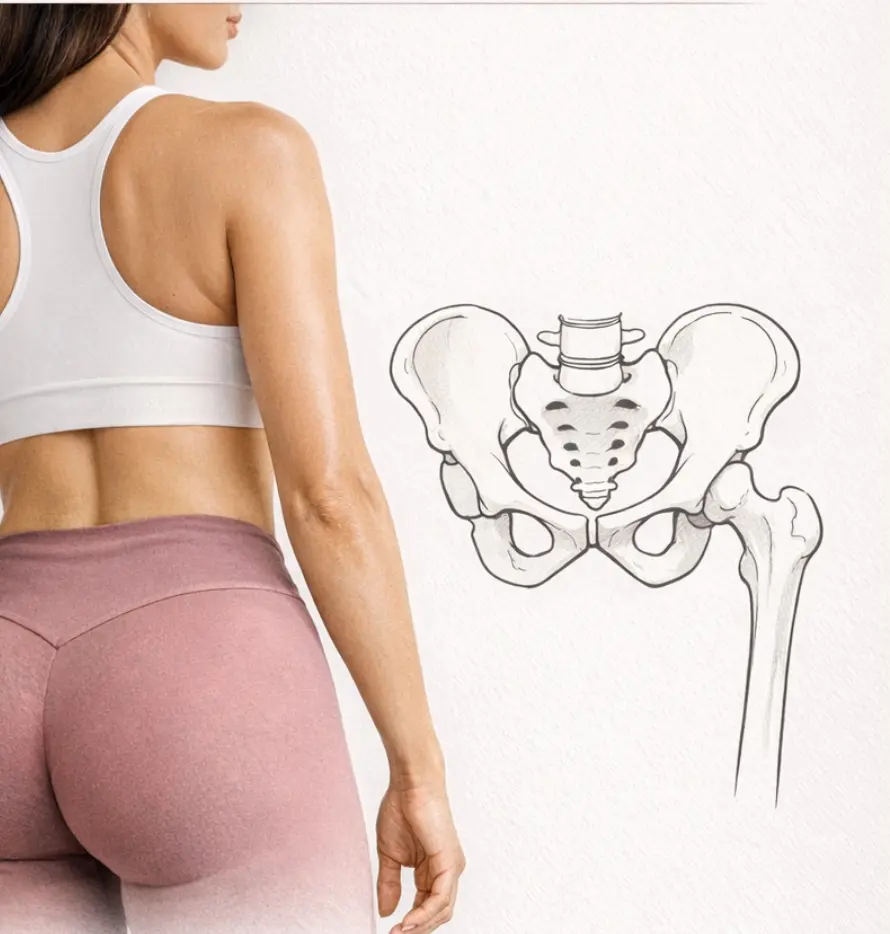 Hip Dips verstehen – warum sie bleiben und was Training wirklich verändern kann